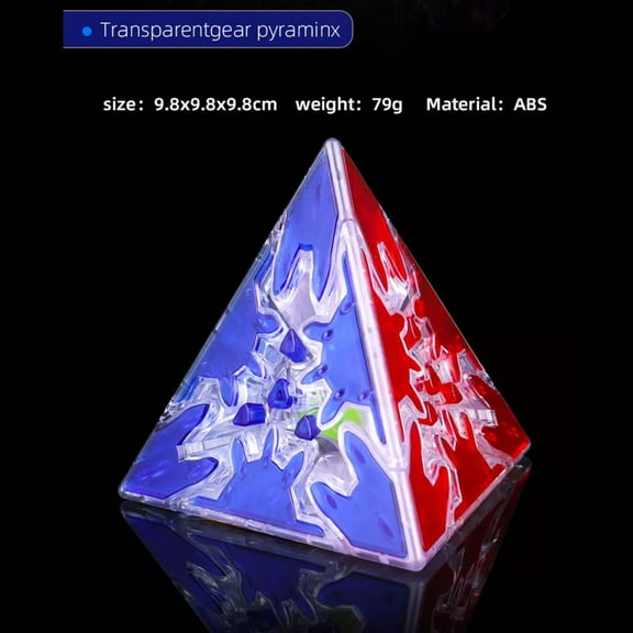 Qiyi Gear Pyraminx Transparent