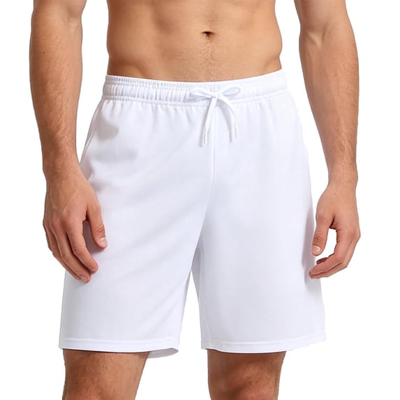 Qiyinn Mens Lounge Sweat Shorts, Casual Elastic Waist Gym Workout Shorts with Drawstring