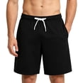 thumbnail image 1 of Qiyinn Mens Lounge Sweat Shorts, Casual Elastic Waist Gym Workout Shorts with Drawstring, 1 of 4