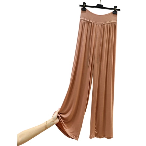 Qiyinn Women's Solid Color Drawstring Elastic Waist Pants