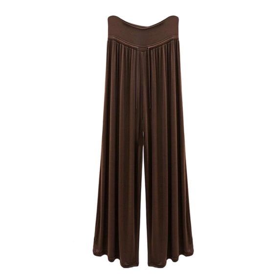 Qiyinn Women's Solid Color Drawstring Elastic Waist Pants