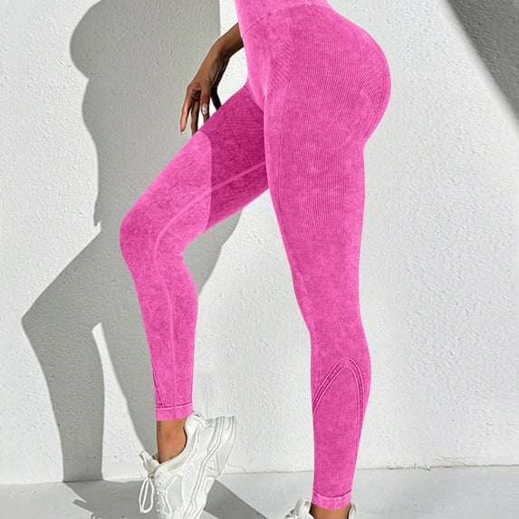 Qiyinn Women's Solid Color High Waist Abdomen Raising Hip Shaping Naked Tight Elastic Fitness Running Yoga Pants.