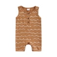 thumbnail image 1 of Qiylii Baby Boy Sleeveless Romper Newborn 0 3 6 9 12 Months Jumpsuit Summer Clothes ,0-12 Months, 1 of 8