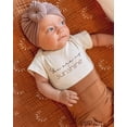 thumbnail image 1 of Qiylii Baby Girl Clothes Set Letter Bodysuit+Stretch Shorts Bow Hairband, 1 of 8