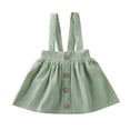 thumbnail image 1 of Qiylii Baby Girl Solid Color Suspenders Short Skirt Party Festive Clothes, 1 of 7