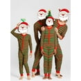 thumbnail image 1 of Qiylii Christmas Family Matching Nightwear, Striped O-Neck Long Sleeve Jumpsuit, 1 of 6