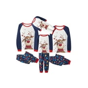 Qiylii Christmas Pajamas for Family Matching Family Christmas Dinosaur Pajamas Set PJS Holiday Family Jammies Sleepwear for Adult Kids Holiday