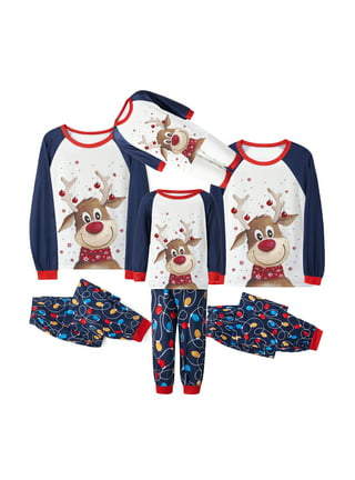 Matching Family Christmas Pajamas Set,Santa Homewear Pjs Men Women Baby  Xmas Red Plaid Sleepwear 