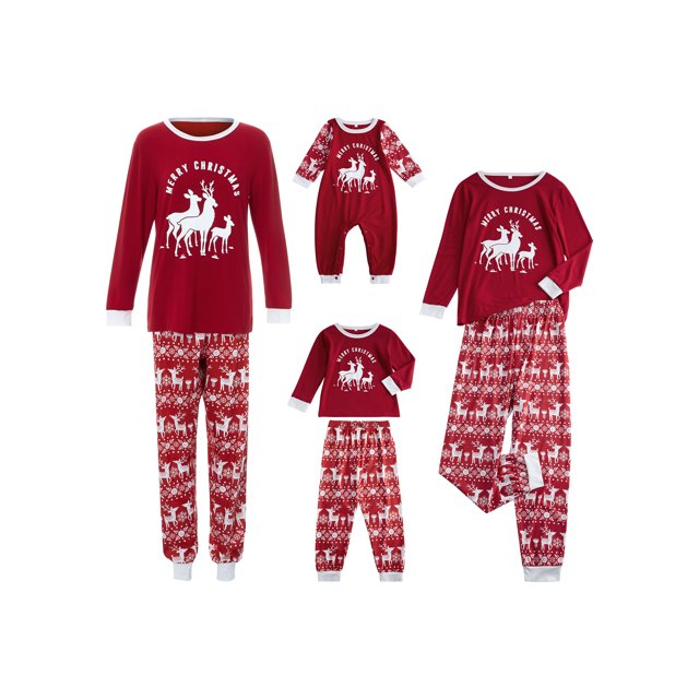 Qiylii Family Christmas Pjs Matching Set Baby Christmas Matching