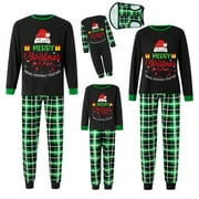 QIYLII Family Matching Christmas Pajamas Set Long Sleeve Sleepwear Nightwear For Couples Kids Baby