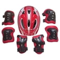 thumbnail image 1 of Qiylii Kids Multi-Sport Protective Gear Set, 7PCS Knee Elbow Pads Wrist Guards for Bike Skateboard Scooter Skating 3-9 Years, 1 of 1