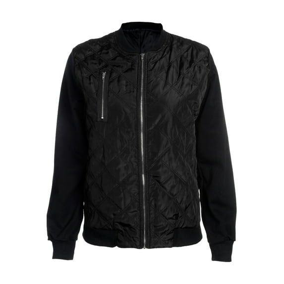 Qiylii Plus Size S-3XL Women Autumn Winter Zipper Up Flight Bomber Jackets Ladies Casual Coat Outerwear Patchwork Jacket