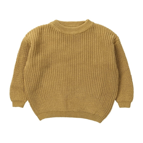 Qiylii Toddler Baby Fall Winter Sweaters, Long Sleeve Knitted Pullover Clothes