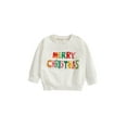 thumbnail image 1 of Qiylii Unisex Kids Christmas Sweatshirt, Printed Long Sleeves Pullover Tops, 1 of 8