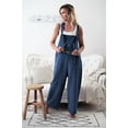 thumbnail image 1 of Qiylii Women Casual Loose Overalls, Sleeveless Straps Baggy Jumpsuit, Wide Leg Vintage Romper Playsuit, 1 of 1