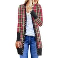 thumbnail image 1 of Qiylii Women Christmas Long-Sleeved Cardigan Cartoon Holiday Coat Clothing, 1 of 4