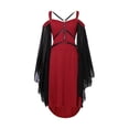 thumbnail image 1 of Qiylii Women Dress Long Mesh See-Through Sleeve Punk Bandage Dress, 1 of 9