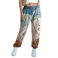 thumbnail image 1 of Qiylii Women Loose Casaul Pants Printing High Waist Trousers, 1 of 8