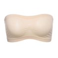 thumbnail image 1 of Qiylii Women Sexy Bra, Solid Color Non-Padded Wire-Free Bralette, Bandeau Stretch Tube Tops, Wild Fashion Brassiere Lingerie, 1 of 7