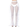 thumbnail image 1 of Qiylii Women Sexy Transparent Beachwear Pants, Mesh Sheer Long Trousers, Bikini Cover Up Beachwear, 1 of 6