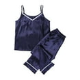 thumbnail image 1 of Qiylii Women Sleepwear, V- Neck Strap Sleeveless Tops Pant, Suspender Trousers, 1 of 7