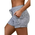 thumbnail image 1 of Qiylii Women Summer Sports Wear, Solid Color Drawstring Elastic Waist Yoga Shorts with Pockets for Girls, S/M/L/XL/XXL, 1 of 3