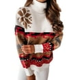 thumbnail image 1 of Qiylii Women's Christmas Turtleneck Sweaters, Long Sleeve High Collar Knit Tops, 1 of 4