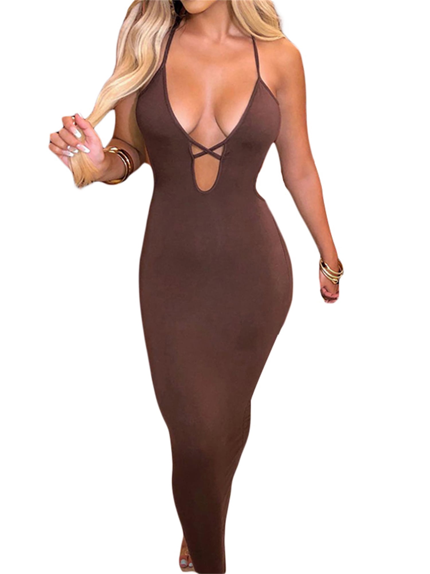 Women’s Strapless Maxi Bodycon Summer Dress