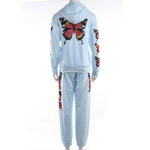 Qiylii Women's Exercising Clothes Suit, Loose Fit Long Sleeve Top + Long Trousers
