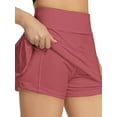 thumbnail image 1 of Qiylii Women's Sport Shorts,Solid Color Mid Waist Pleated Skirt Clothes, 1 of 5