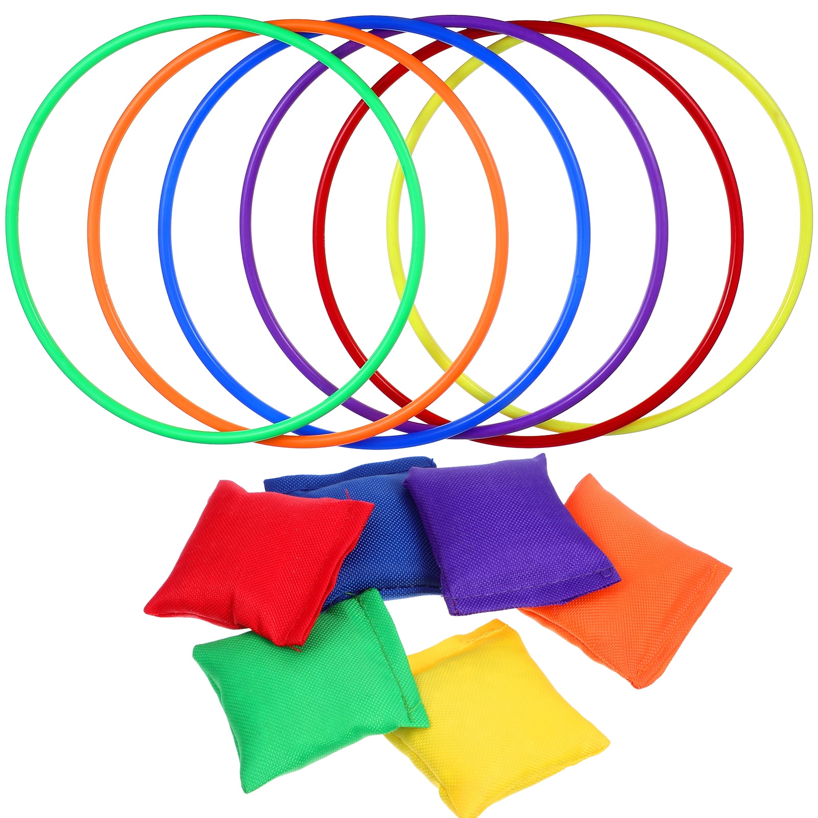 Qiysamall 1 Set Ring Toss Game Kids Bean Bag Toss Kids Games Throwing