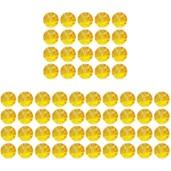 WRITWAA 150Pcs Yellow Clear Crystal Buttons for Clothes, Simple Design Fastening Accessories for Men, Women, and Baby
