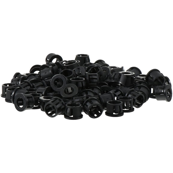 Qiysamall 200pcs Cable Snap Bushing Grommet Cable Bushing Grommet Nylon Cable Wiring Rings