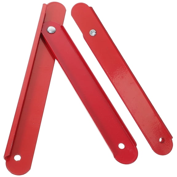 Masteelf Aluminum Alloy Attic Ladder Hinge for Easy Folding with Quick Release Pins Red