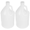 Qiysamall 2pcs Gallon Plastic Jug Empty Gallon Milk Jugs with Caps