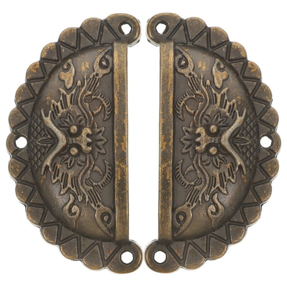 Qiysamall 2pcs Vintage Cabinet Pull Cupboard Pull Closet Door Pull Dresser Drawer Handle