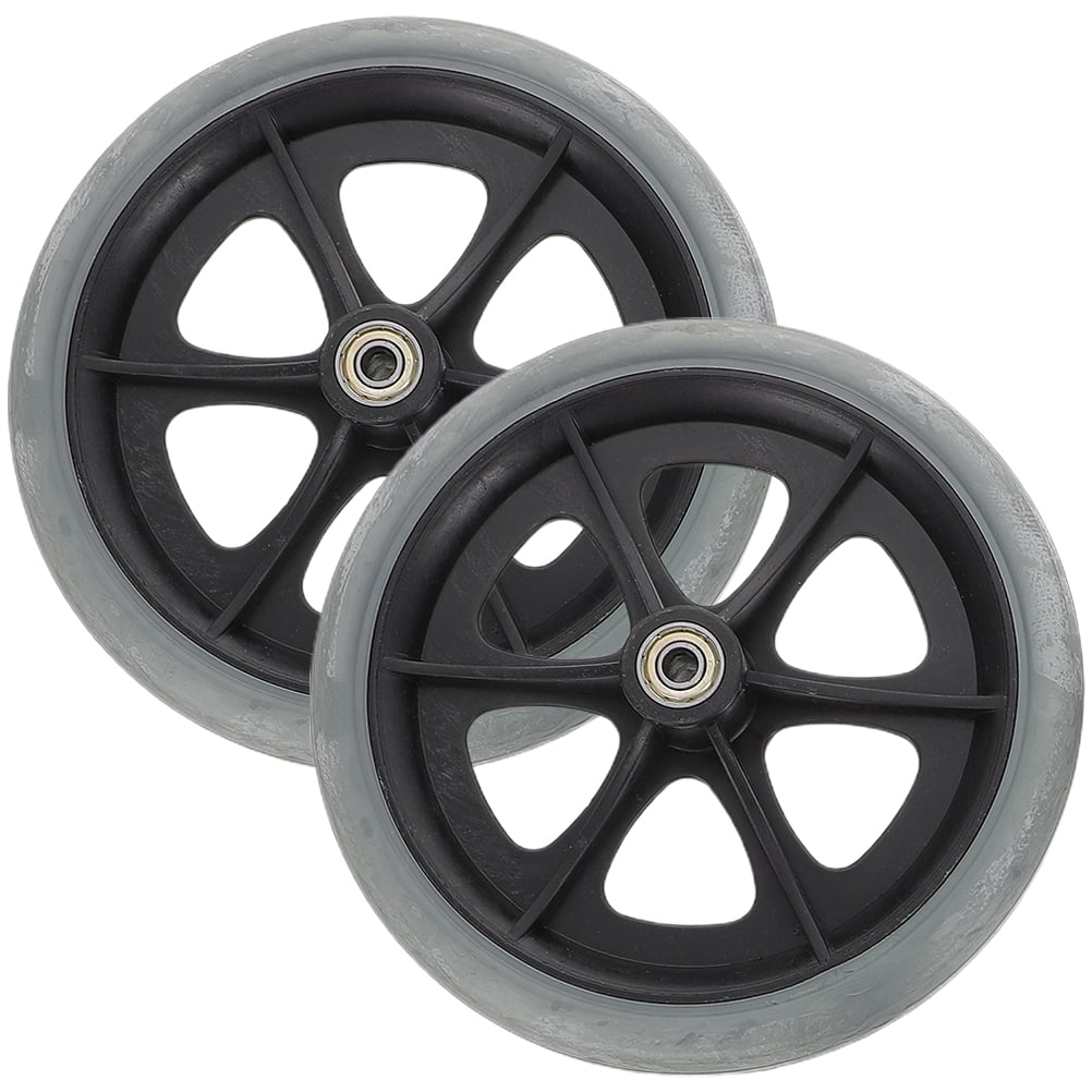 Qiysamall 2pcs Wheelchair Wheels Walker Front Wheels Drive Wheelchair