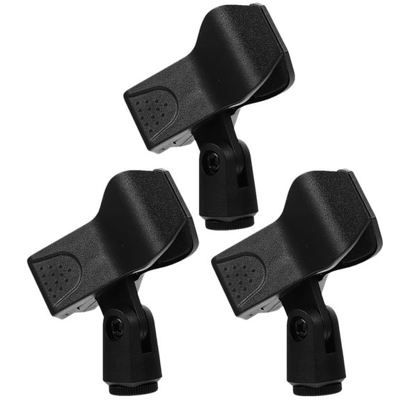 Qiysamall 3 Pcs Microphone Clip Clip-on Accessories Plastic