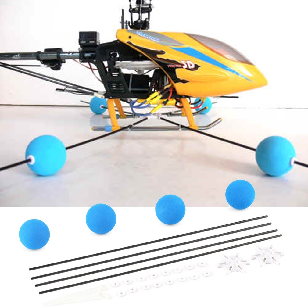 Qiysamall 3 Sets Rc Helicopter Prop Foam Ball Helicopter Training Gear