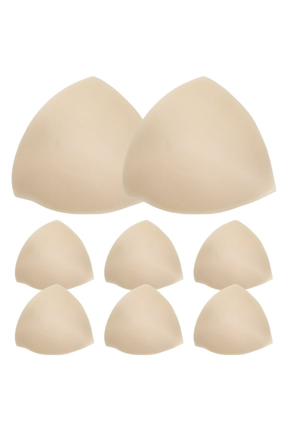4Pair Removable Cup Bra Pad Insert Pads Underwear Accessories(Skin-Color)