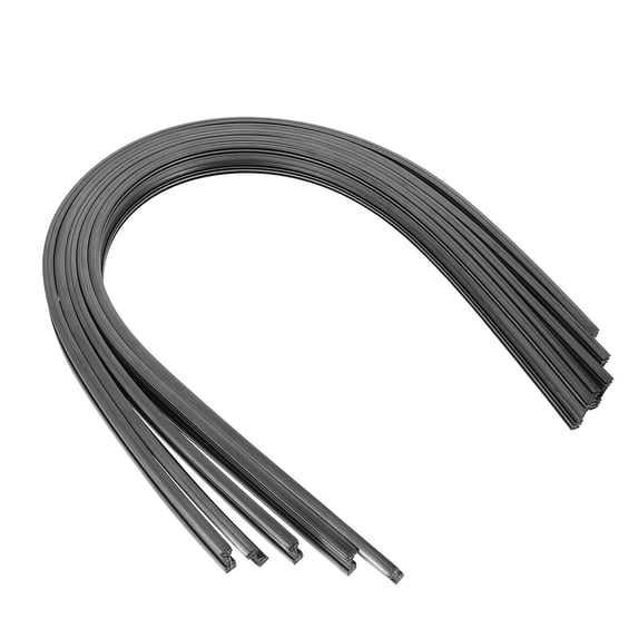 Qiysamall 5 Pairs 6MM Rubber Windshield Wiper Blade Refills Replacement Strips for Frameless Car Wipers