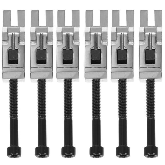 Qiysamall 6 PCS/ Set Double Locking Systyem Locked Saddles for Guitar Tremolo Bridge with Saddle Blocks