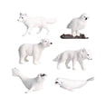 thumbnail image 1 of Qiysamall All White Arctic Figurines Toys Bear Educational Preschool for Kids 6pcs, 1 of 10