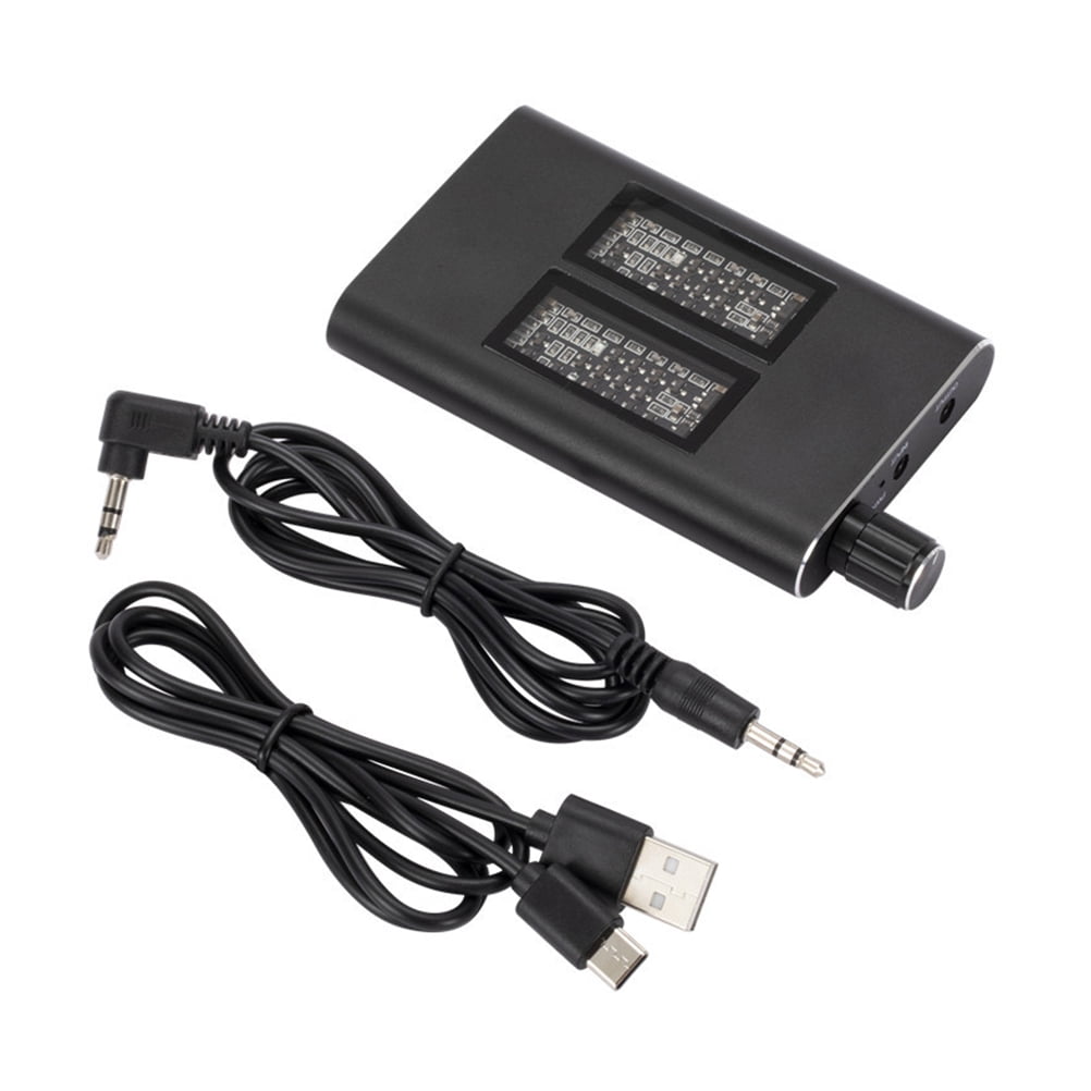 Qiysamall Headphone Amplifier Adjustable Bass AUX HiFi Headset Amp