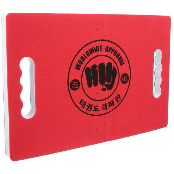Masteelf Reusable Taekwondo Breaking Board for Beginners Made of EVA Foam Red Color Ideal for Home Gym Practice 12 x 3 inches