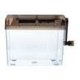 Qiysamall Mini Paper Shredder Machine Manual Cutter Strip Document