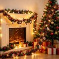 thumbnail image 1 of Qjidjing Christmas Hanging LED Garlands, 6.56Ft Glowing Ribbon for Christmas Home Window, Holiday Party Decor, 1 of 6