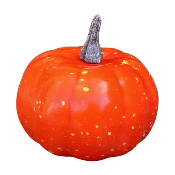 Qjidjing Halloween Fake Pumpkin, Foam Ornament, Artificial Mini 2.36 Inch Size, Lightweight Craft, Table Centerpiece, Mantel Display, Home Decor