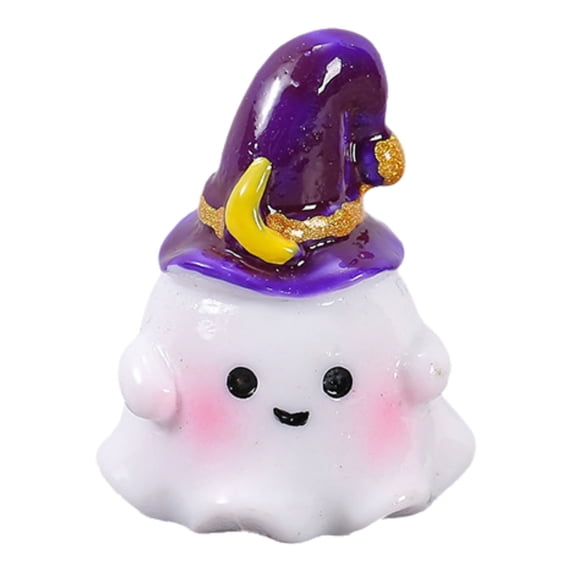 Qjidjing Halloween Mini Resin Ornament, Small Seasonal Decor, Multipurpose Accessory, Tabletop Layout, Shelf Display, DIY Scene Creation