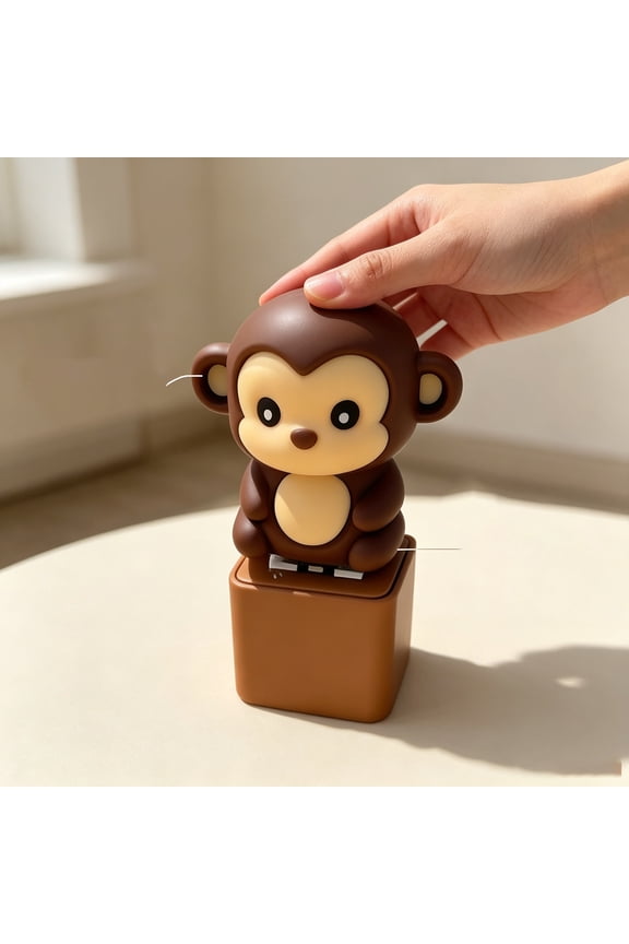 Novelty Monkey Keychain Keyboard Clicker Button Keychain with Sound, Funny Stress Relief Sensory Desk Toys for Adults, Party Favor